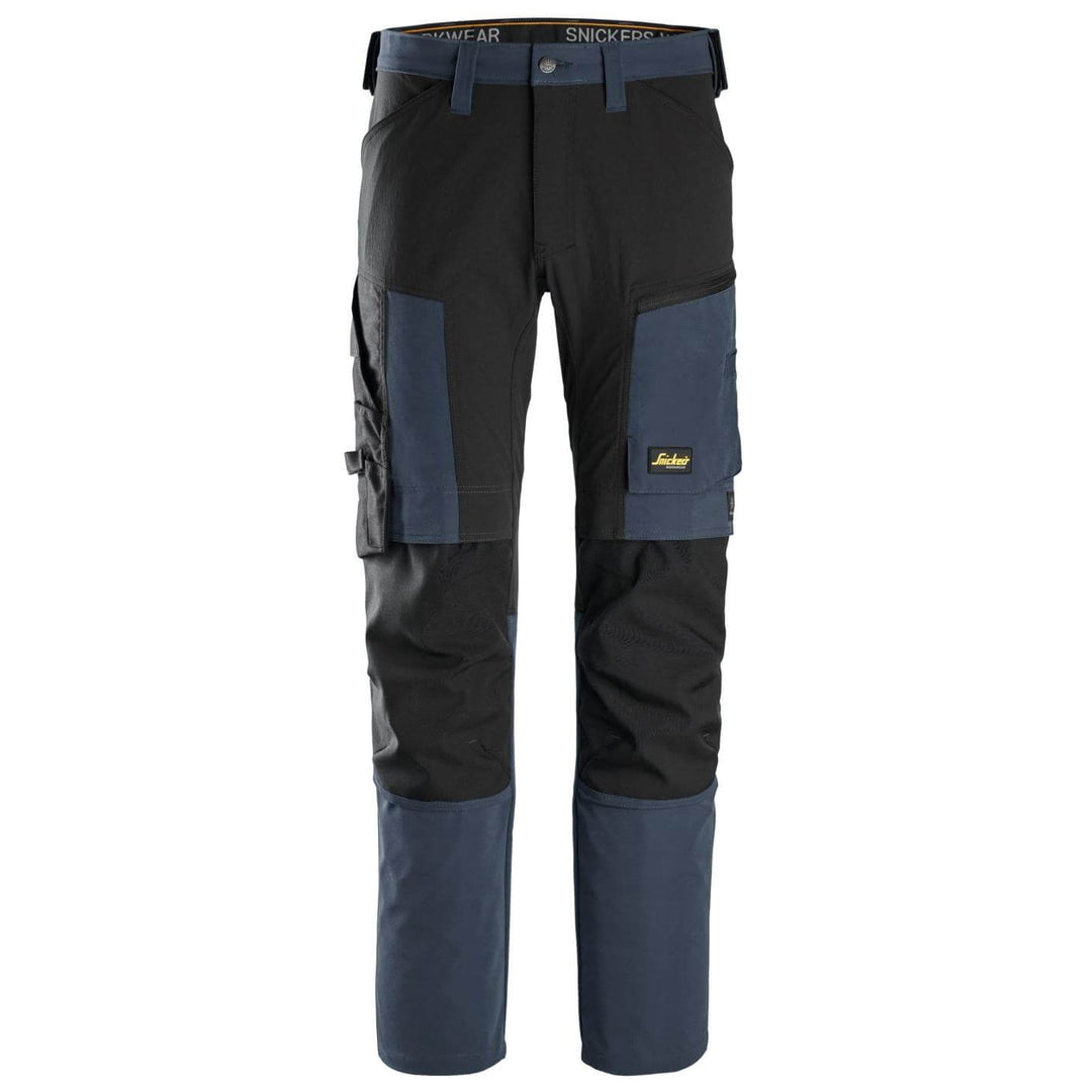 snickers 6318 allroundwork stretch trousers Navy Black Main #colour_navy-black