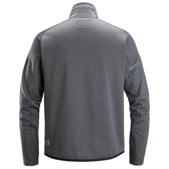 snickers 8051 37 5fleece jacket Steel Grey Black back #colour_steel-grey-black