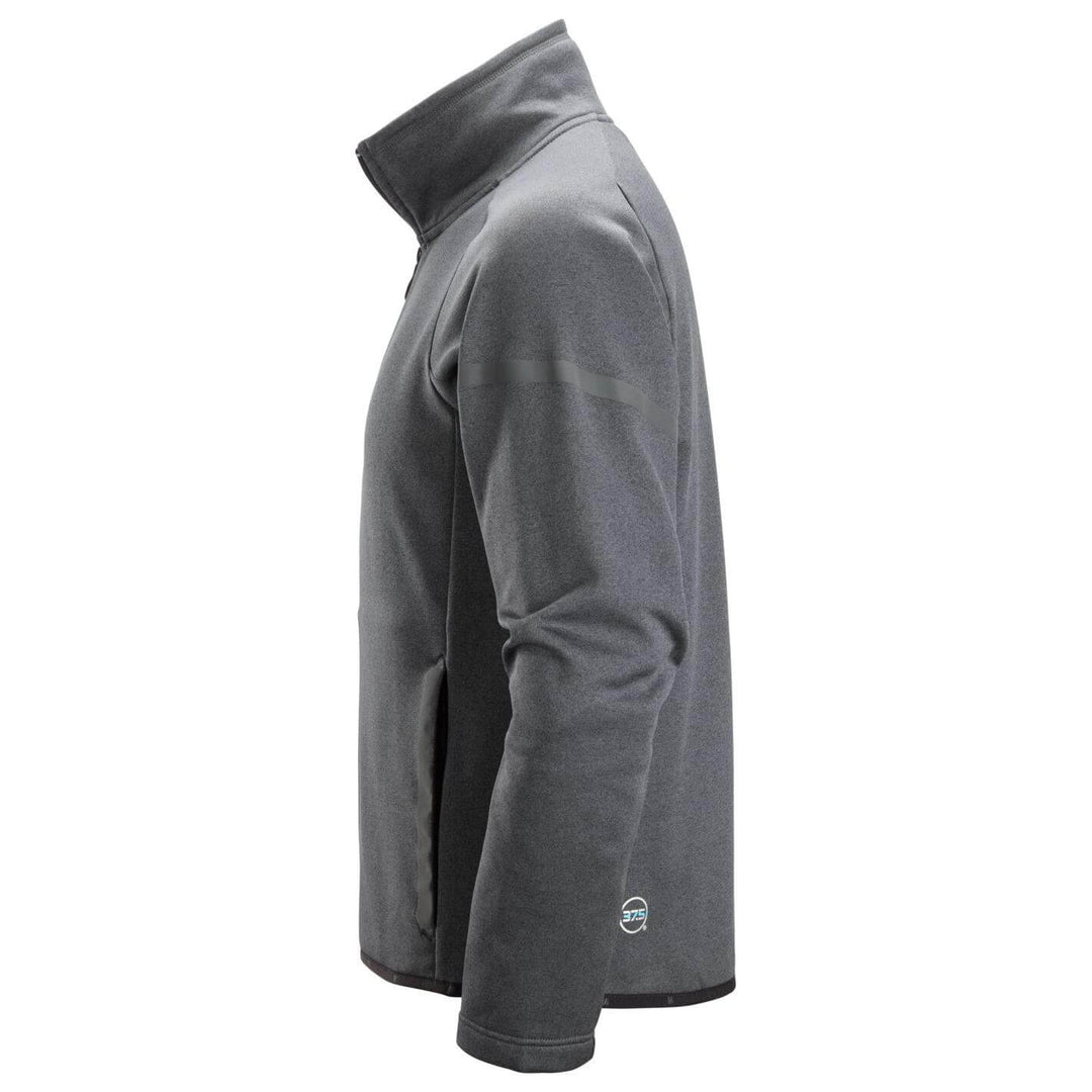 snickers 8051 37 5fleece jacket Steel Grey Black left #colour_steel-grey-black