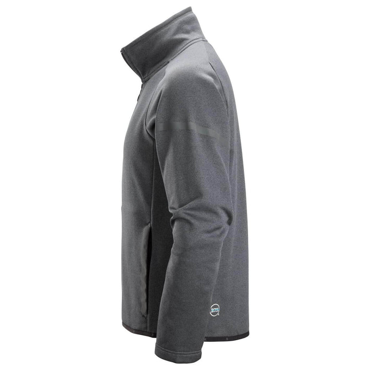 snickers 8051 37 5fleece jacket Steel Grey Black left #colour_steel-grey-black
