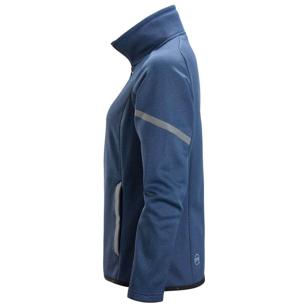 snickers 8071 womens 37 5 fleece jacket Deep Blue Navy left #colour_deep-blue-navy