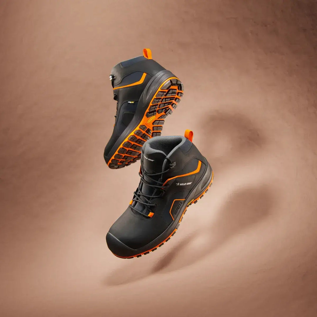 solid gear falcon 2 mid SG73004 Black Dark Orange Hero1 Square #colour_black-dark-orange