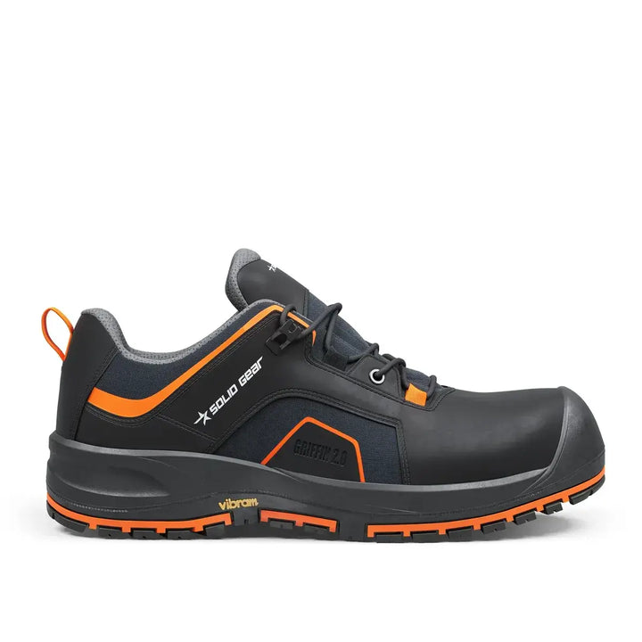 solid gear griffin 2 low SG73003 Black Dark Orange 1 Square #colour_black-dark-orange