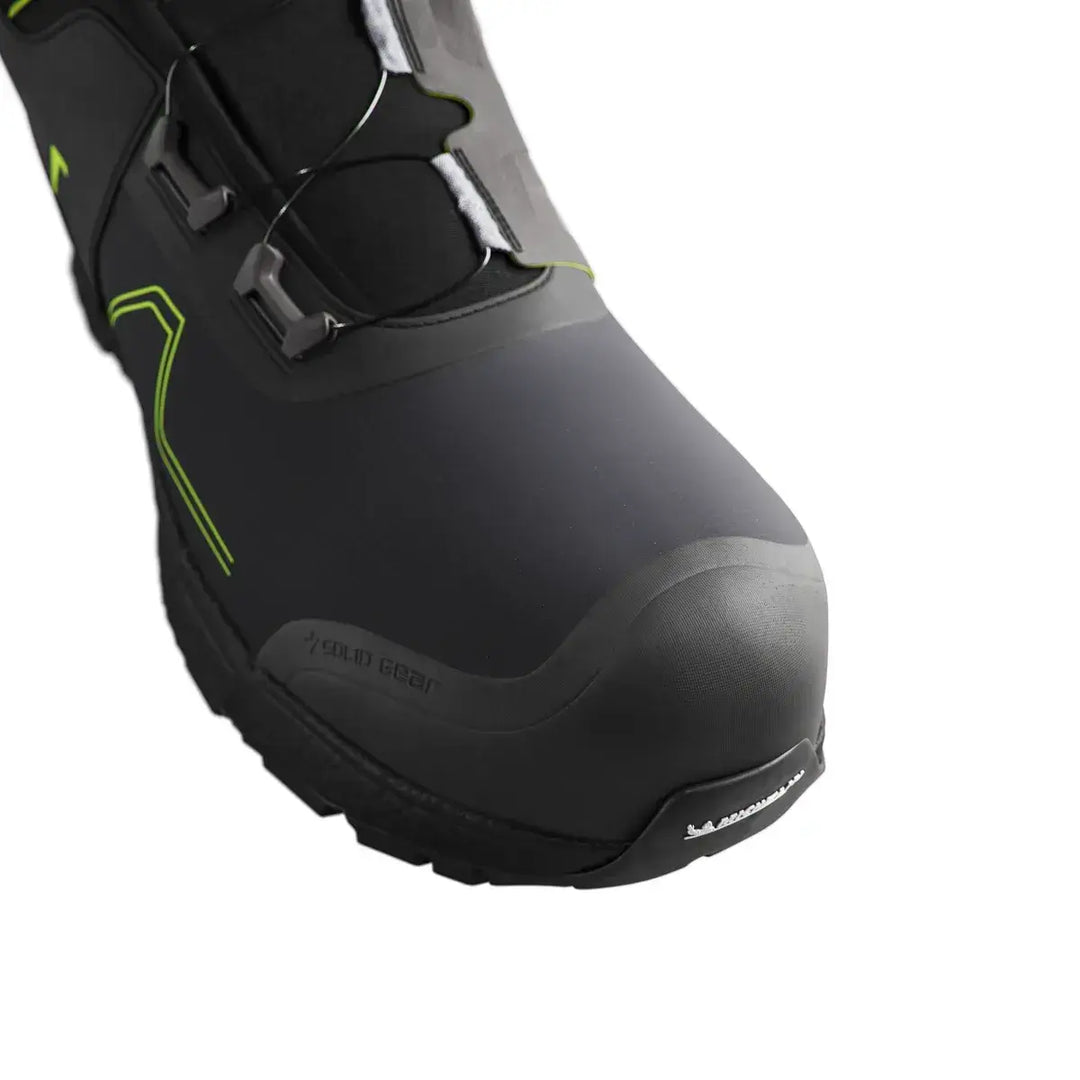 solid gear revolution 2 gtx mid SG76016 Black Dark Green Detail2 Square #colour_black-dark-green