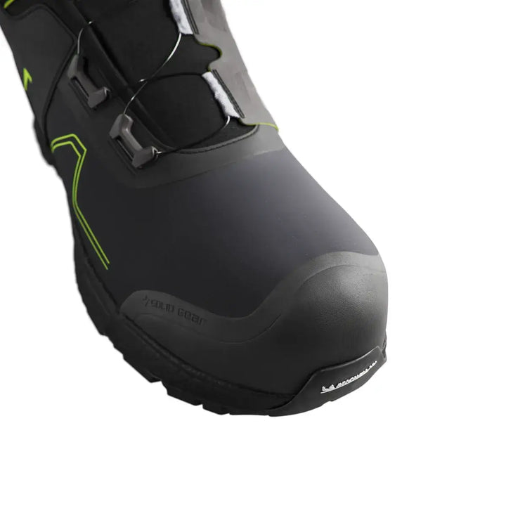 solid gear revolution 2 gtx mid SG76016 Black Dark Green Detail2 Square #colour_black-dark-green