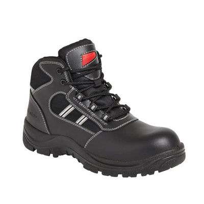 Airside SS704CM Black Metal Free Safety Hiker Boots Black Main #colour_black