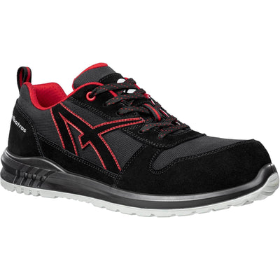 Albatros Clifton Low Safety Trainers Black/Red 1#colour_black-red