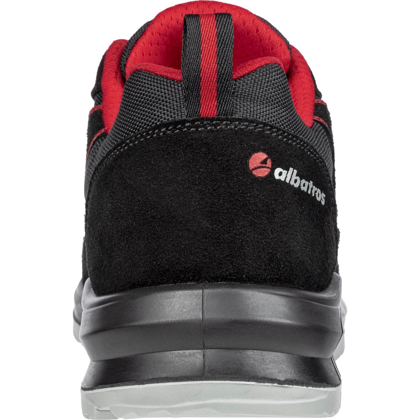 Albatros Clifton Low Safety Trainers Black/Red 2#colour_black-red
