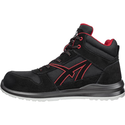 Albatros Clifton Mid Safety Boots Black/Red 5#colour_black-red