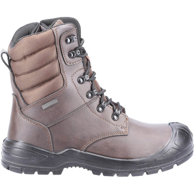 Amblers 240 Safety Boots Brown 4#colour_brown