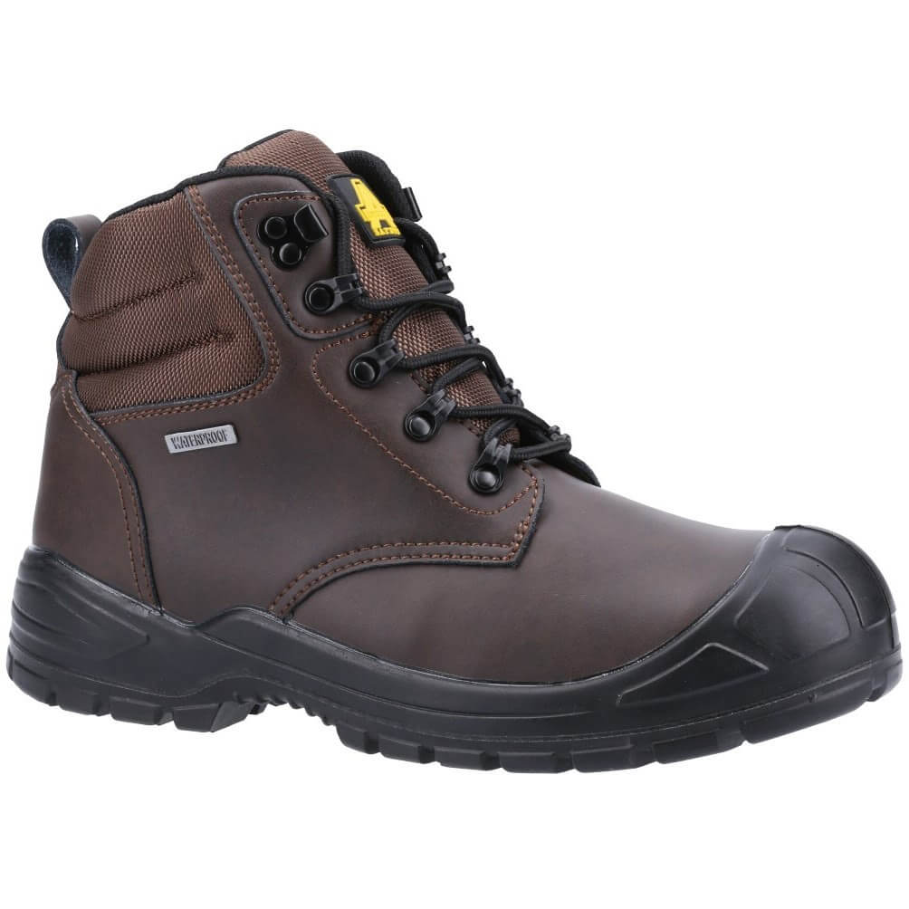 Amblers 241 Safety Boots Brown 1#colour_brown
