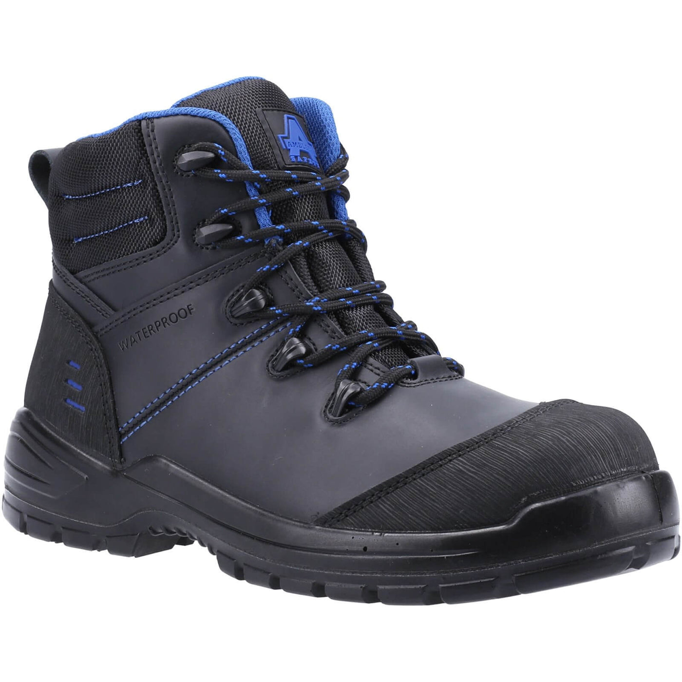 Amblers 308C Metal Free Safety Boots Black 1#colour_black