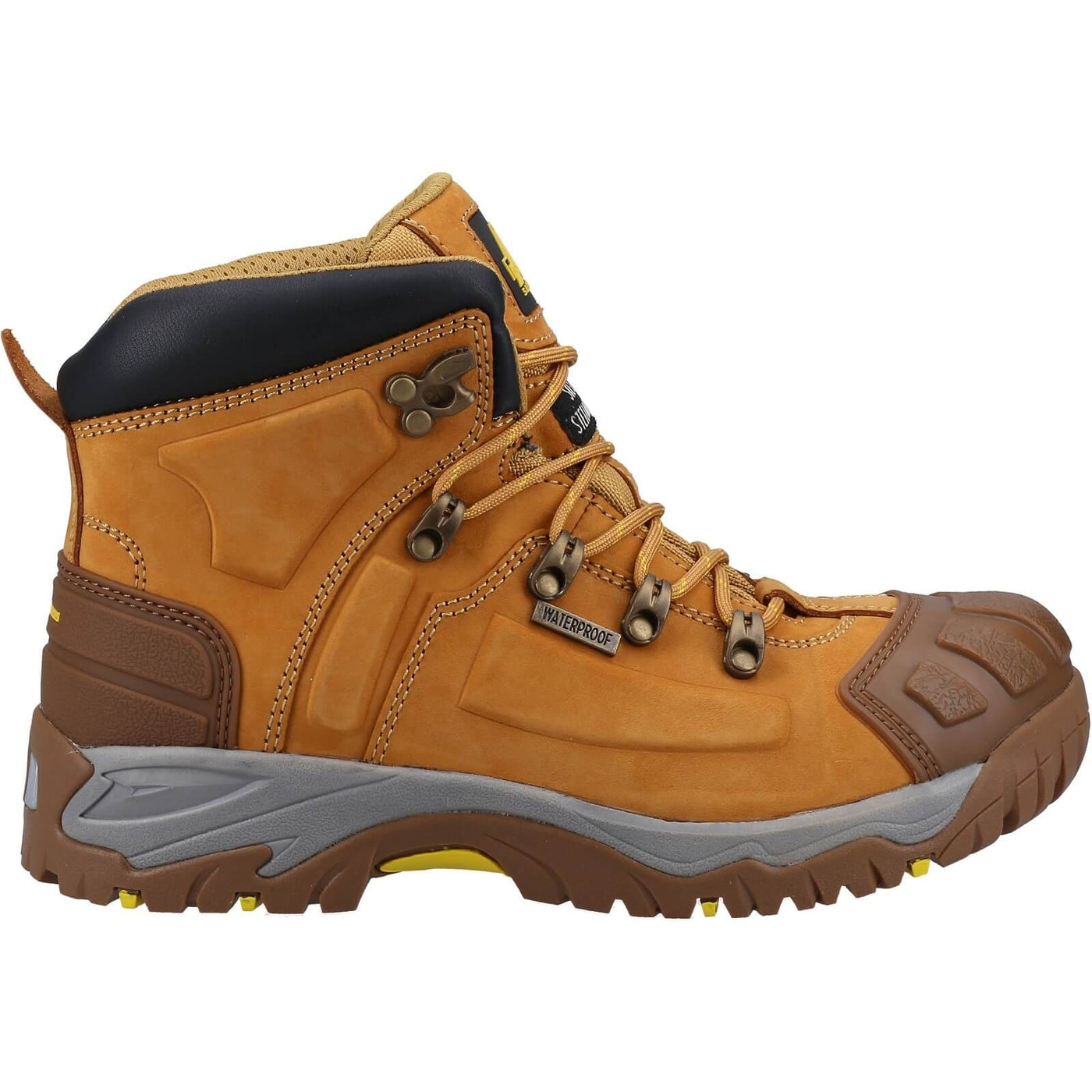 Amblers 33 Waterproof Safety Boots Honey 4#colour_honey