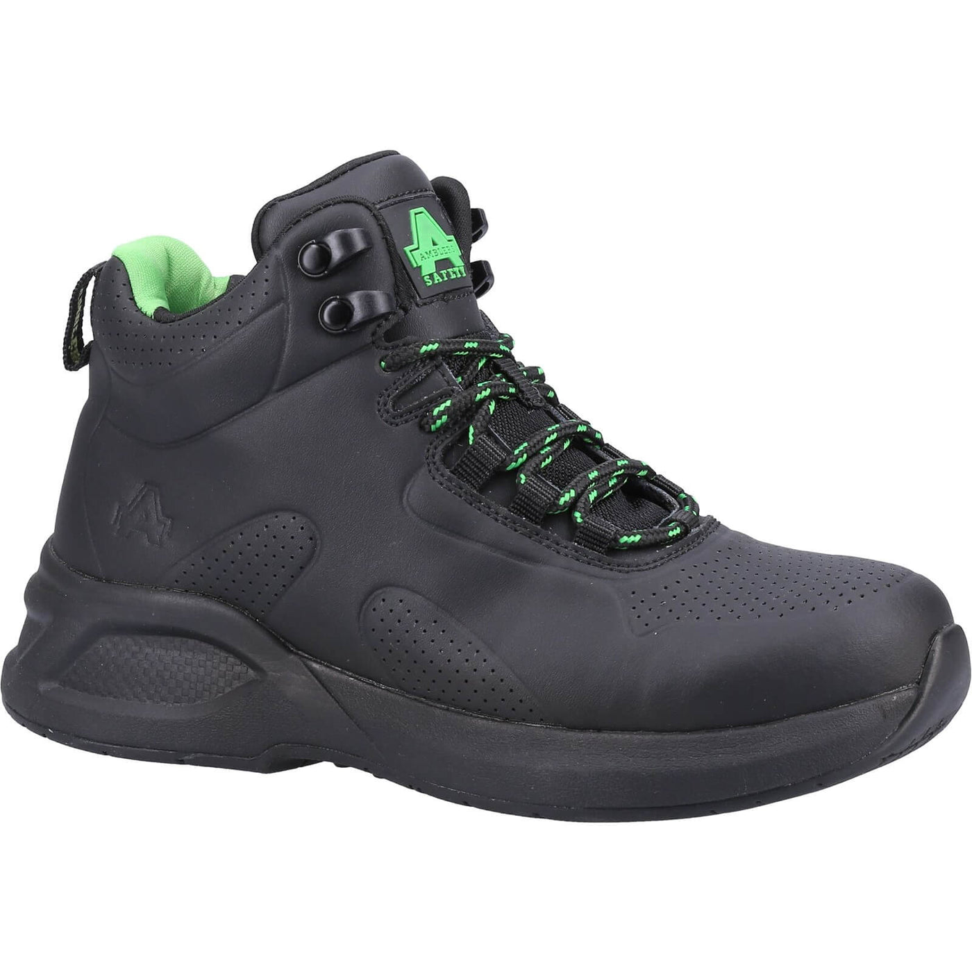 Amblers 611 Womens Safety Boots Black 1#colour_black