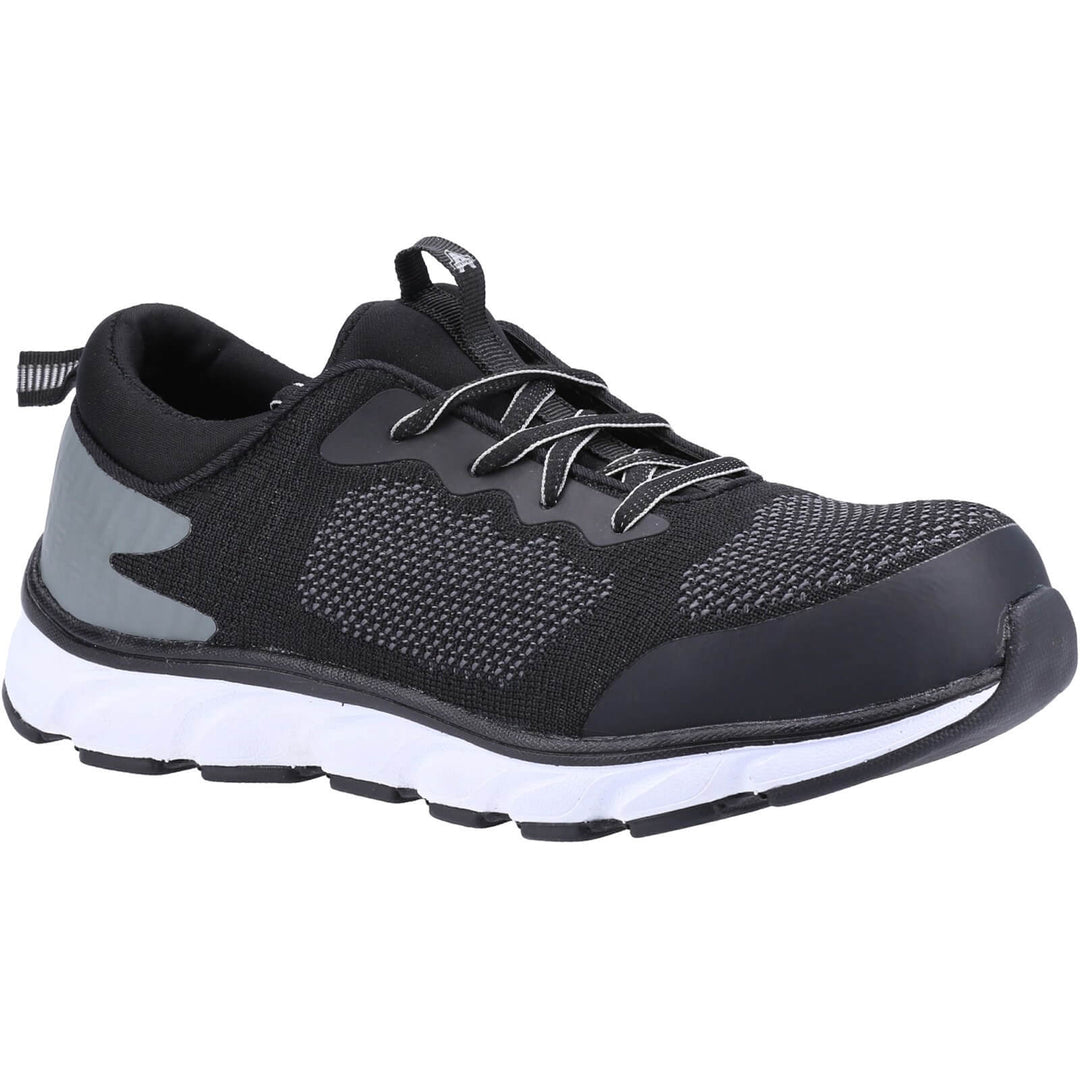 Amblers 718 Safety Trainers Black 1#colour_black