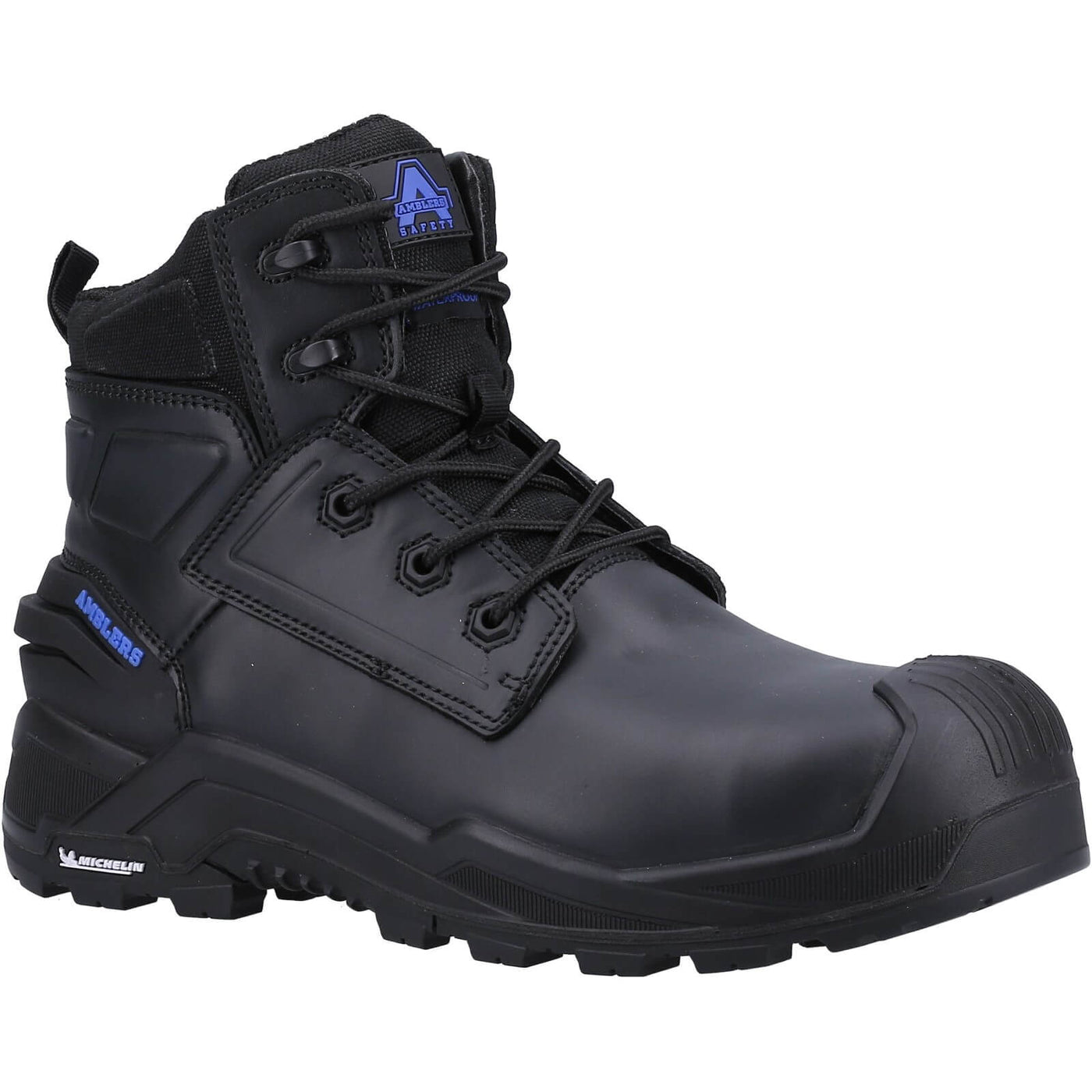 Amblers 980C Metal-Free Waterproof Safety Boots Black 1#colour_black