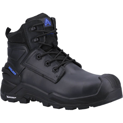 Amblers 980C Metal-Free Waterproof Safety Boots Black 1#colour_black