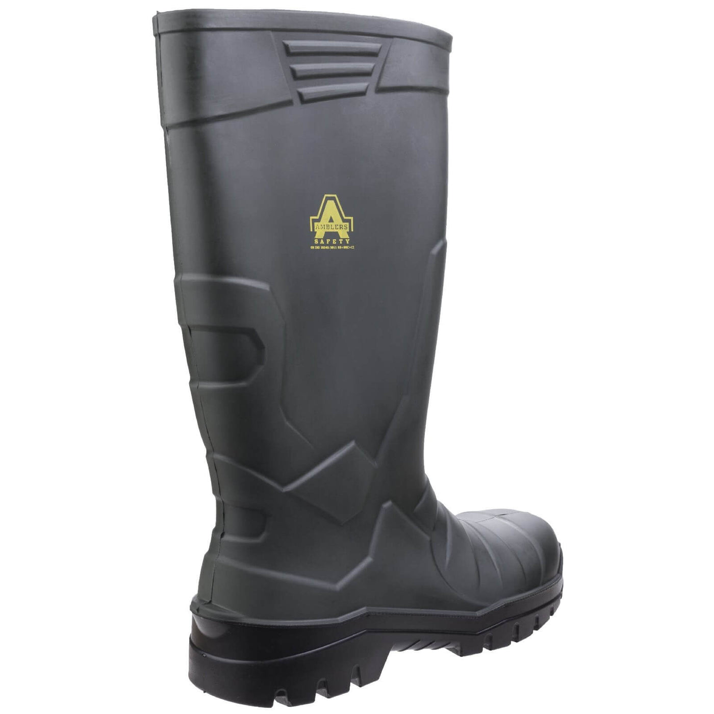 Amblers AS1005 Full Safety Wellington Boots Green 2#colour_green