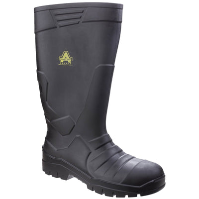Amblers AS1006 Full Safety Wellington Boots Black 1#colour_black