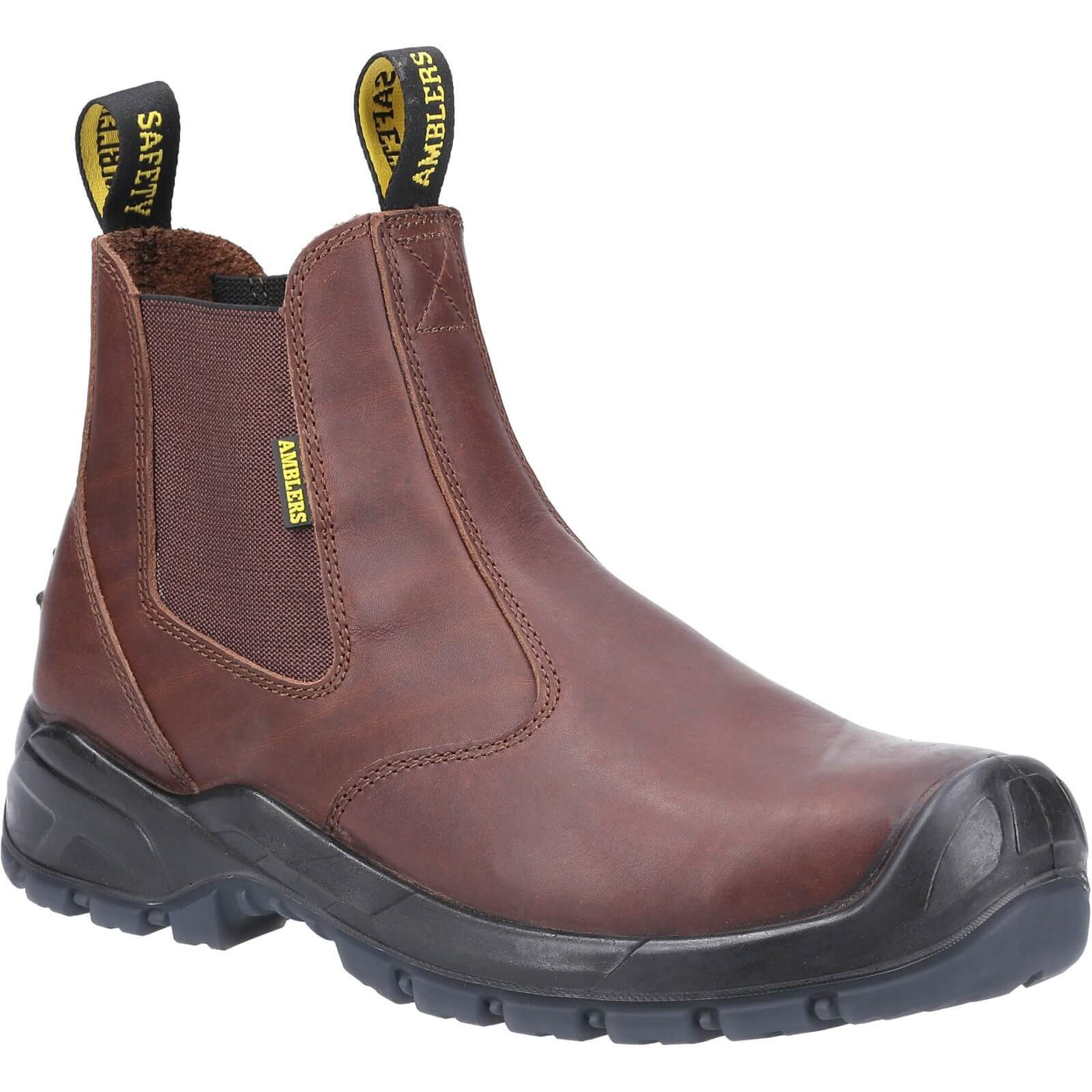 Amblers AS307C Safety Dealer Boots Brown 1#colour_brown