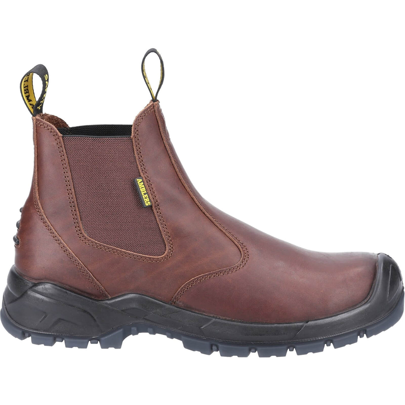 Amblers AS307C Safety Dealer Boots Brown 4#colour_brown
