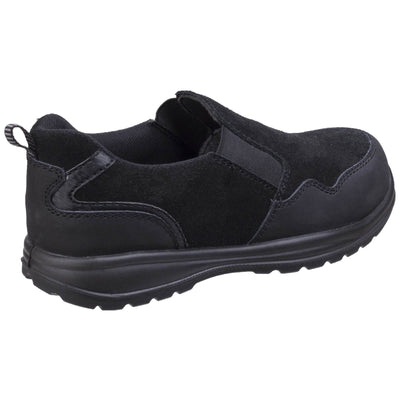 Amblers AS603C Metal Free Ladies Slip on Safety Shoes Black 2#colour_black