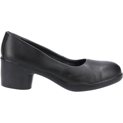 Amblers AS607 Brigitte Ladies Safety Court Shoes Black 4#colour_black
