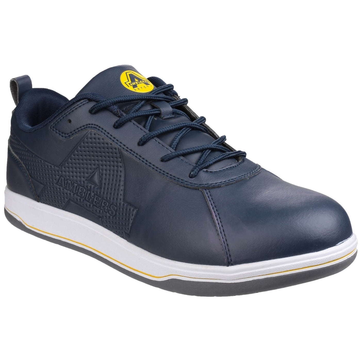 Amblers AS709 Ettrick Vegan Anti-static Lace-up Safety Trainers Navy 1#colour_navy