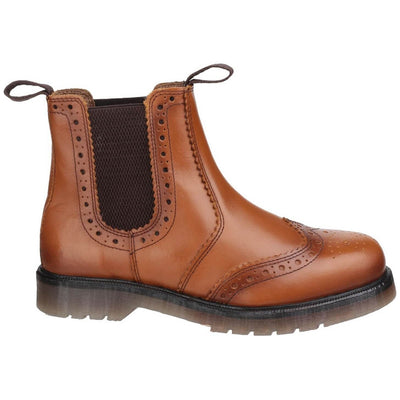 Amblers Dalby Brogue Boots-Tan-5
