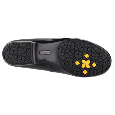 Amblers FS109C Non Metal Lightweight Slip on Ladies Safety Shoes Black 4#colour_black