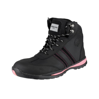 Amblers FS48 Lace-Up Safety Boots Black 5#colour_black