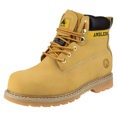 Amblers FS7 Goodyear Welted Safety Boots-Honey-6