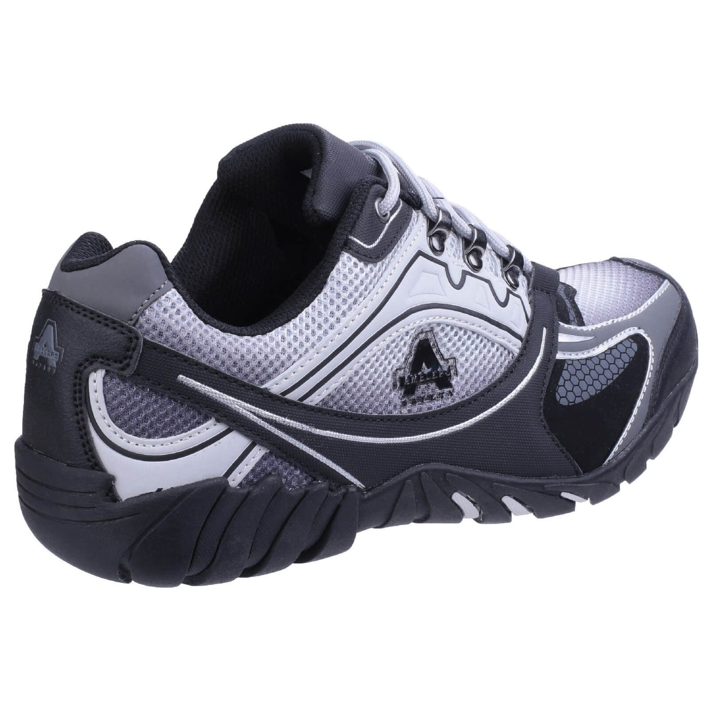 Amblers FS702 Granite Vegan Anti-static Lace-up Safety Trainers Grey 2#colour_grey