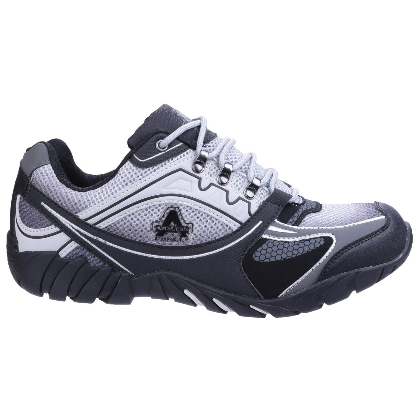 Amblers FS702 Granite Vegan Anti-static Lace-up Safety Trainers Grey 5#colour_grey