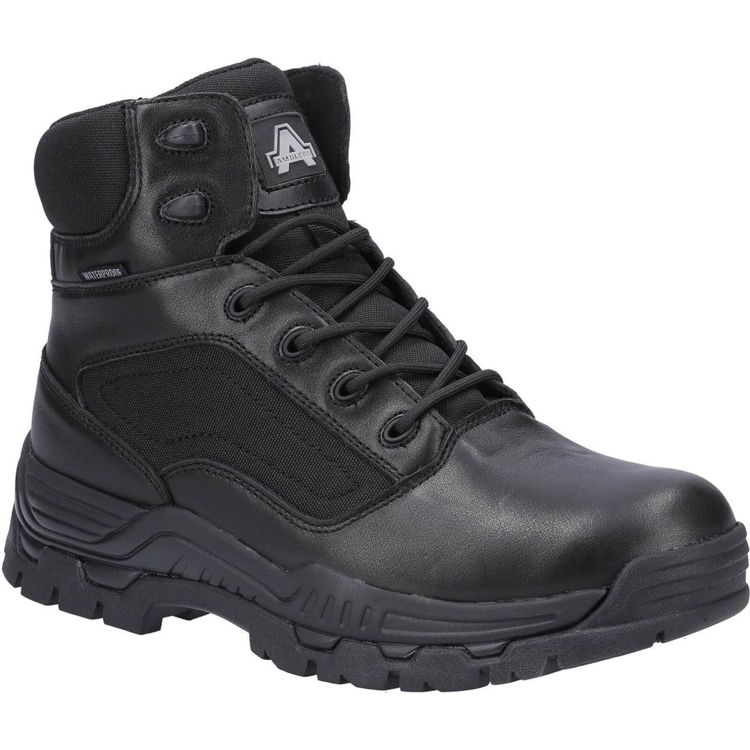 Amblers Mission Waterproof Occupational Boots Black 1#colour_black