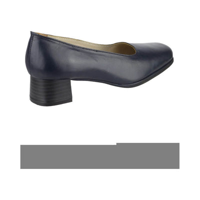 Amblers Walford Court Shoes -Navy-2