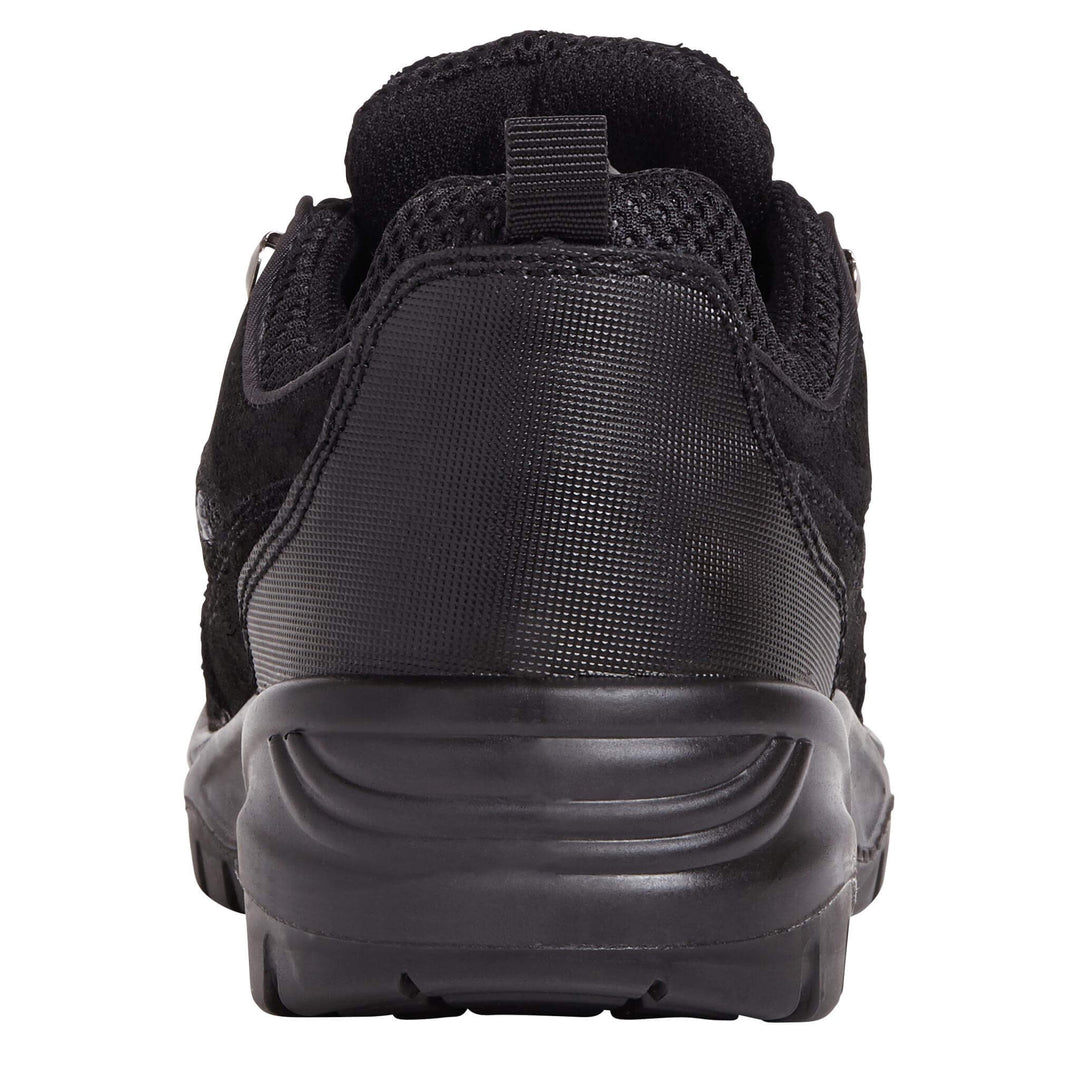 Apache AP302SM Black Suede Safety Trainers Black Heel #colour_black