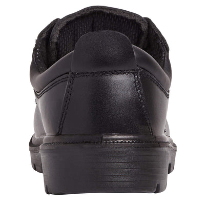 Apache AP306 Black 4 Eye Safety Shoes Black Heel #colour_black