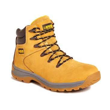 Apache AP314CM Wheat Nubuck Water Resistant Safety Hiker Boots Wheat Main #colour_wheat