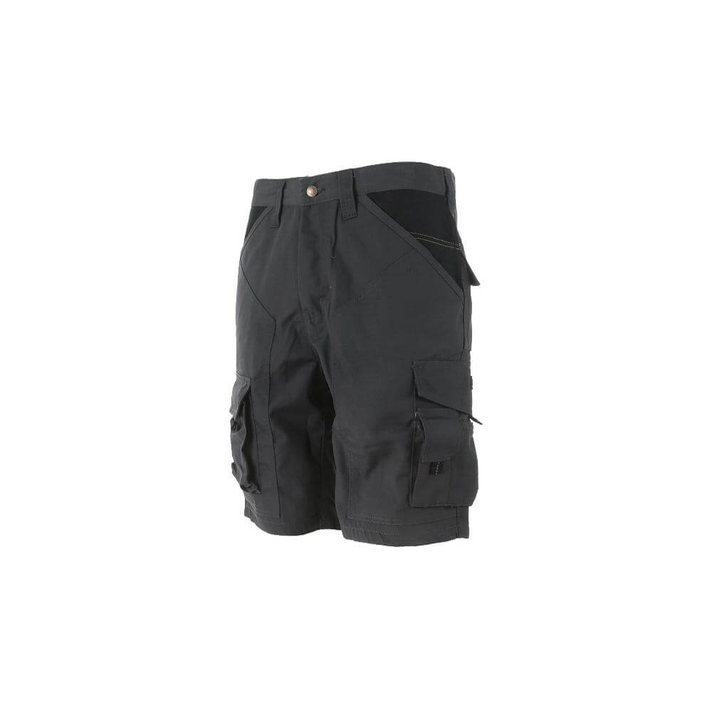 Apache APKHT Grey and Black Ripstop Shorts Cordura Holster Pockets Grey Side 1 #colour_grey