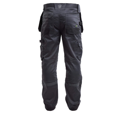 Apache ATS 3D Holster Pocket Stretch Trousers Grey Back #colour_grey