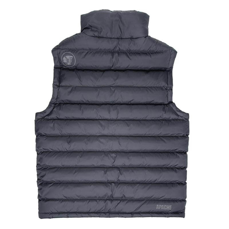 Apache ATS Quilted Work Gilet Black Back #colour_black