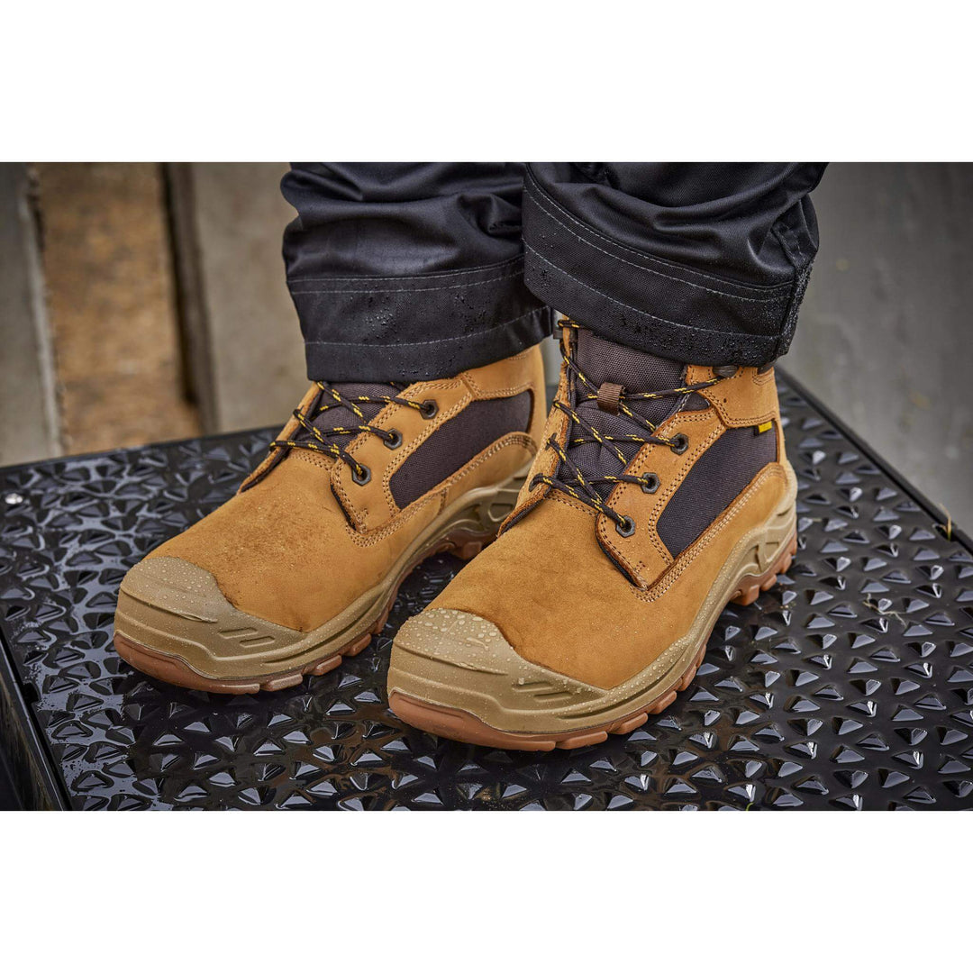 Apache Arizona Honey Nubuck Metal Free Waterproof Safety Boots Honey Model 1 #colour_honey