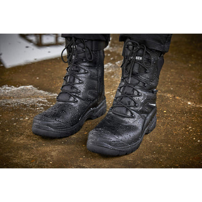 Apache COMBAT Metal Free High Leg Safety Boots Black Model 1 #colour_black