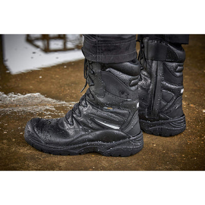 Apache COMBAT Metal Free High Leg Safety Boots Black Model 2 #colour_black