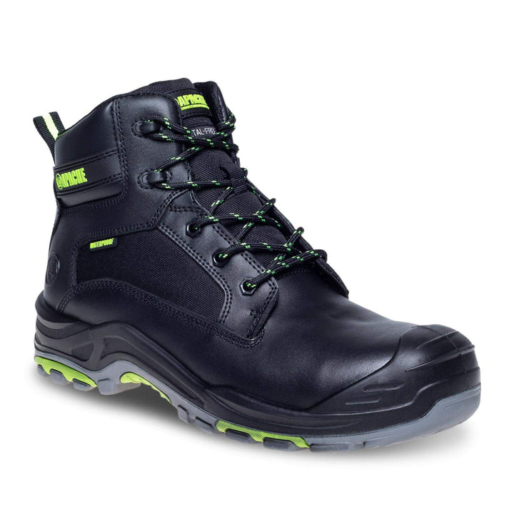 Apache Dakota Black Metal Free Waterproof Safety Boots Black Main #colour_black