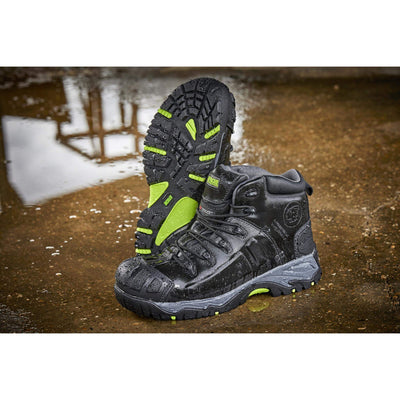 Apache Mercury Black Metal Free Waterproof Safety Boots Black Model 1 #colour_black