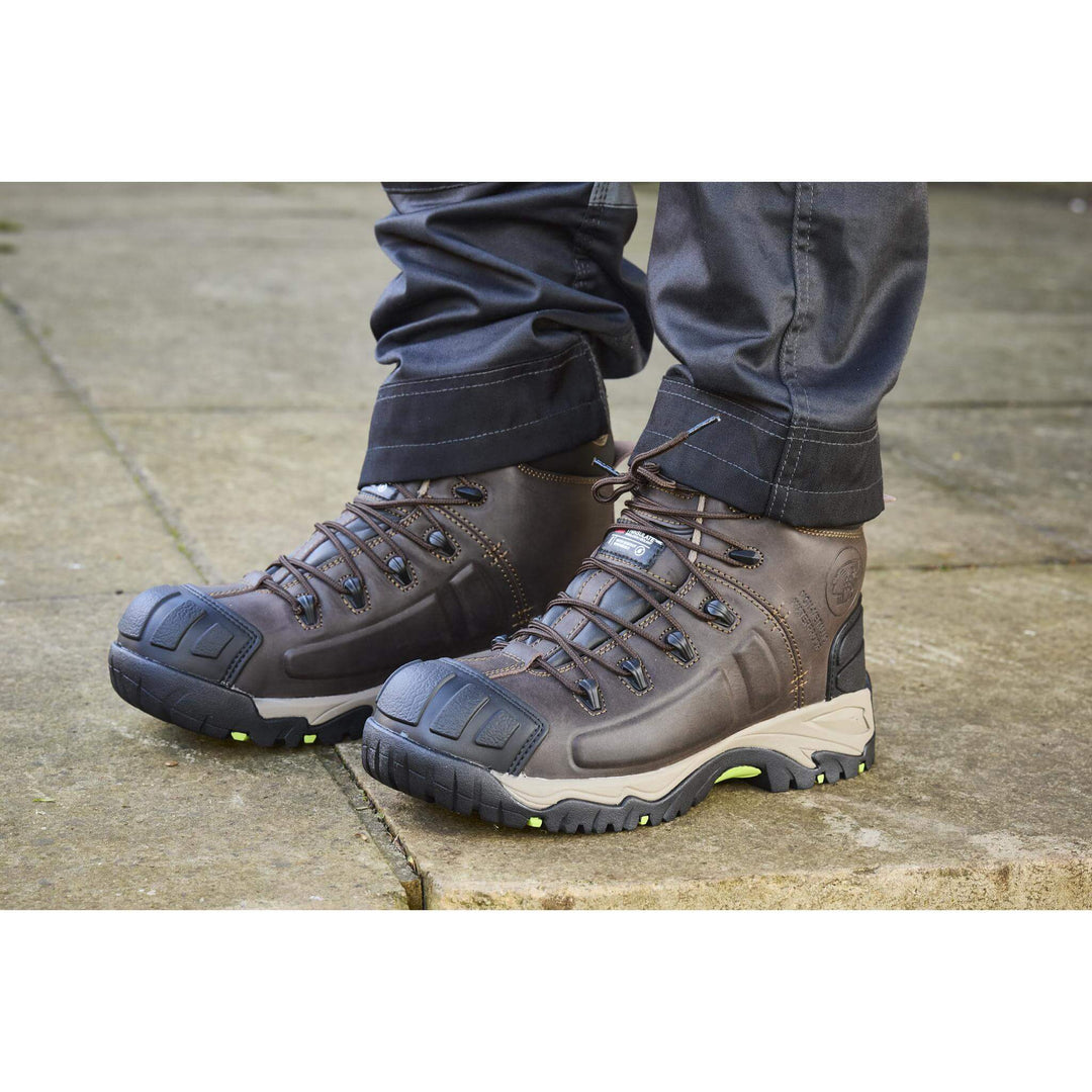 Apache Neptune Apache Metal Free Brown Waterproof Boots Brown Model 1 #colour_brown