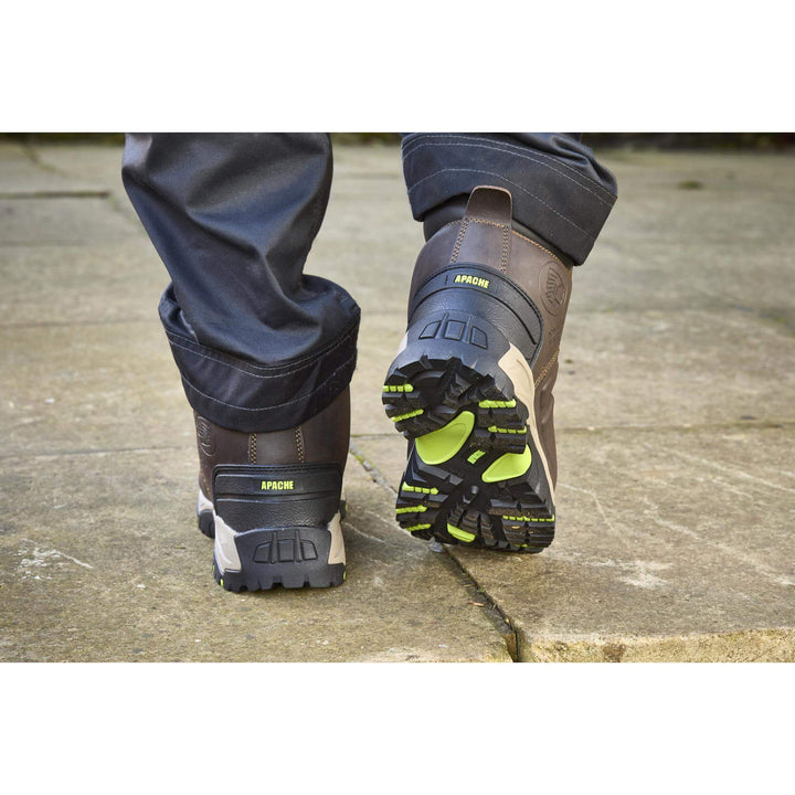 Apache Neptune Apache Metal Free Brown Waterproof Boots Brown Model 3 #colour_brown