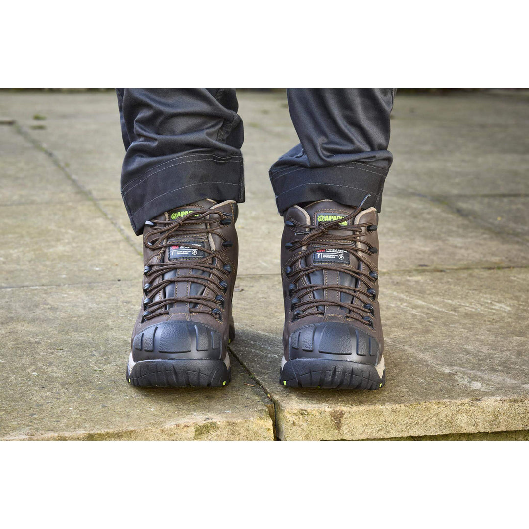 Apache Neptune Apache Metal Free Brown Waterproof Boots Brown Model 5 #colour_brown